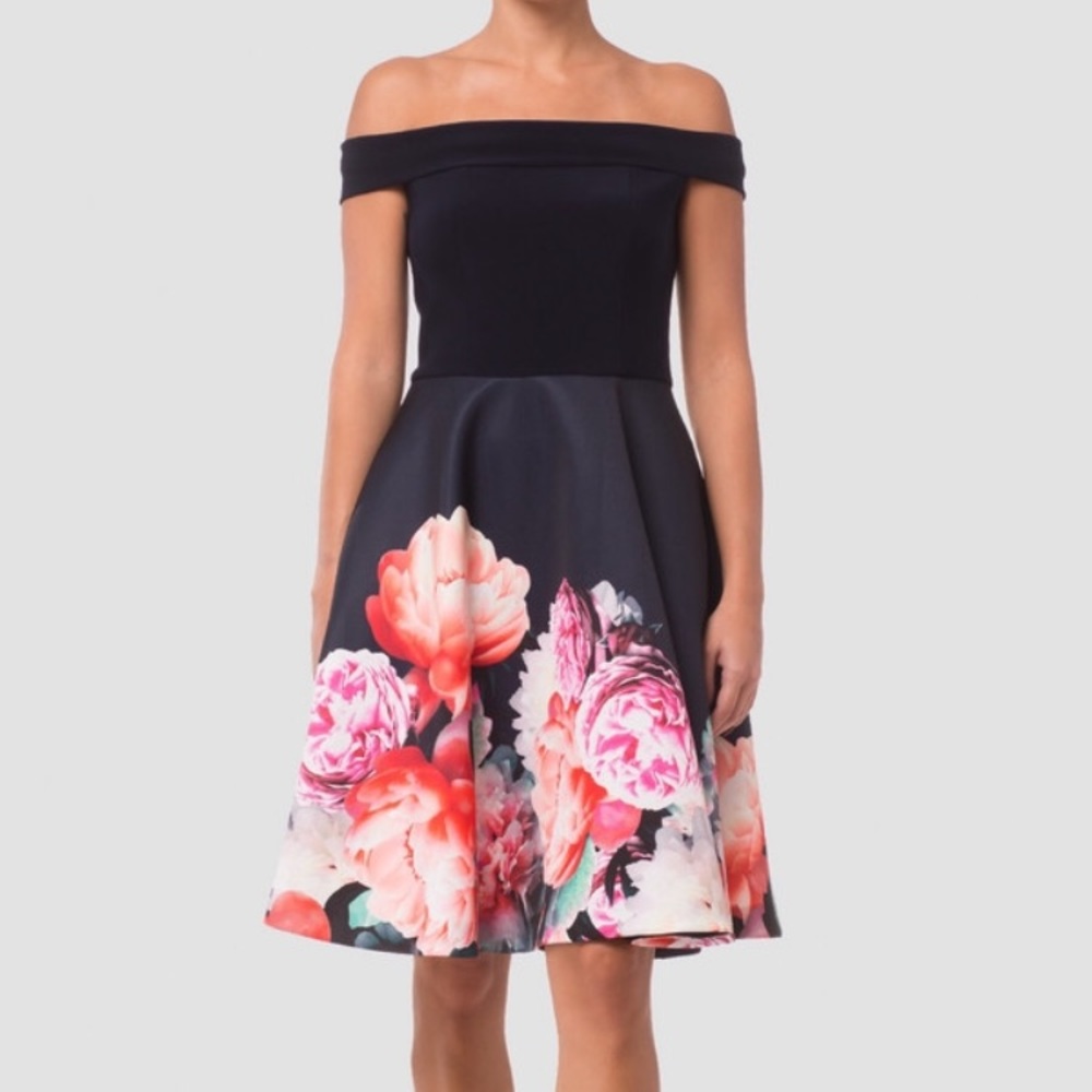 2018 collection: off the shoulders floral dress